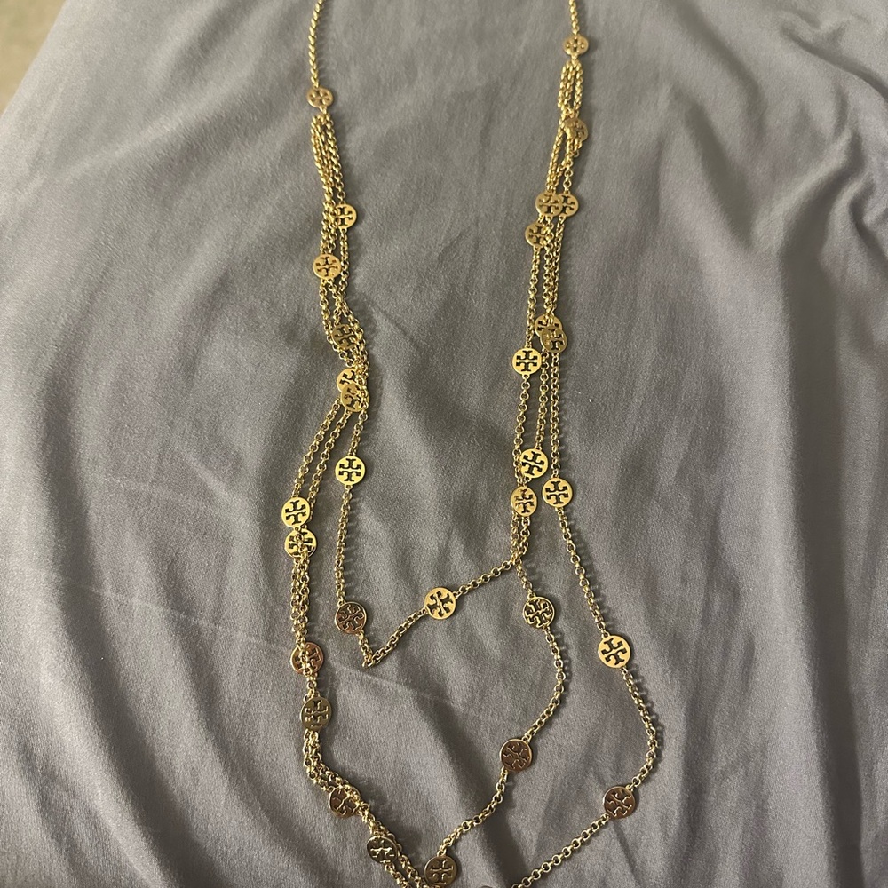 Tory Burch Gold Layered Necklace